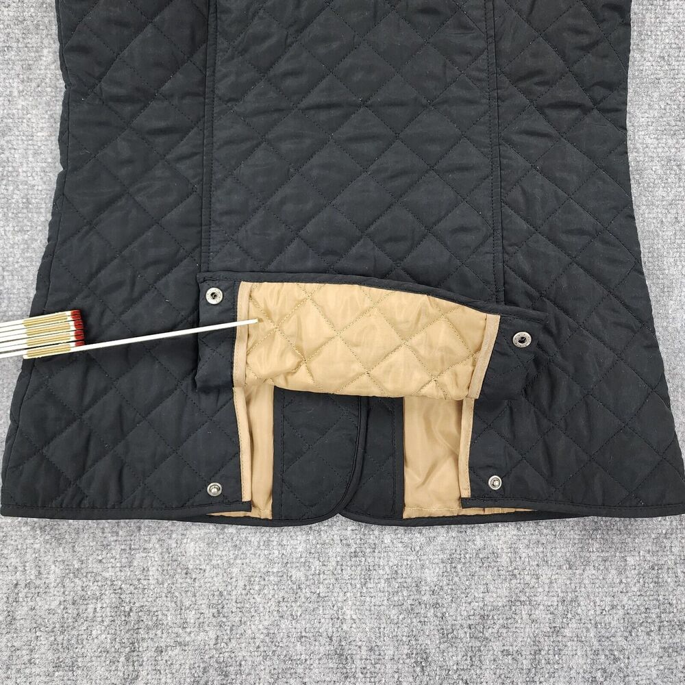 J Jill Vest Womens XS Black Heritage Quilted Button Down Lined Outdoor Hiking - Picture 9 of 16